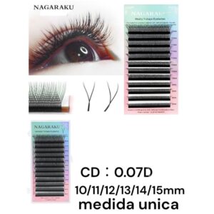 Pestañas Tecnologicas 2D por Medidas (9mm-14mm) Nagaraku