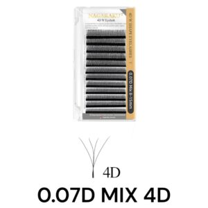Pestañas tecnologica 4D MIX 0,07D Nagaraku