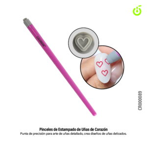 pincel stamping corazon cherimoya