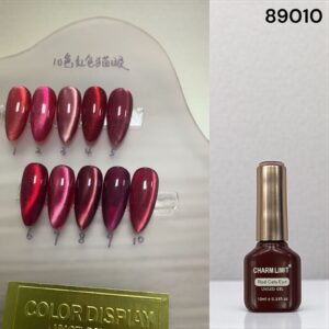 Semis Red cat eye charm limit x 12