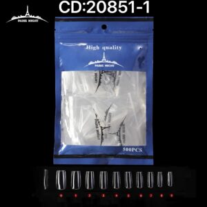 Tips Cuadrados bolsa azul París night 500pcs