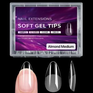 Tips soft gel almendra medium 240pcs