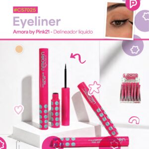 Deliniador liquido negro Pink21 CS7025